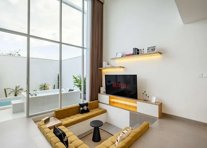 Cozy New 1br With Pool & Projector In Pandawa *